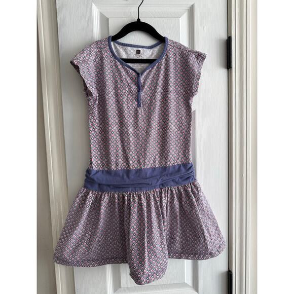 Girls Tea Collection Floral Short Sleeve Dress size 8 - Picture 1 of 6